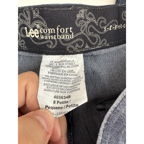 Womens Lee Comfort Waistband Denim Jeans Size 8 Petite - Picture 3 of 11